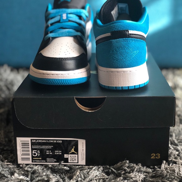 Jordan 1 Low Laser Blue - Picture 4 of 4
